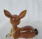 Vintage Spotted Fawn Deer Figurine Plastic Big Eyes Decoration