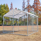 10ft Outdoor Dog Cage Kennel Heavy Duty Pet Playpen Enclosure W chain Link Fence