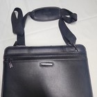 Samsonite Black Zip Portfolio Organizer W  Strap  Handle  Calculator   Slots