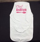 Child s White Chef Apron  chef Ashtyn  Baking Crafts