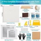 37 Pcs Drywall Repair Kit With 12 x12  Dry Wall Panel  Dry Wall Patch Kit Sheetr