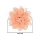 10pcs 3 9  Chiffon Flowers Fabric Flower Sewing Fabric Appliques Peach