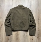 Korean War Wool Olive Drab Ike Jacket Men   s Size 38 Issued Patches Vintage Green