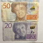 Unc Sweden 20 50 100 200 Kronor Banknote Set 2015-2016