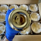 Set Of 11 Makesy Aura Candle Jars  12 Oz Lustrous Gold  Unused Original  Box Set