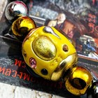 Bracelet Leklai 3type Bead Immortal Magnetic Lp Somporn Yellow Thai Amulet 16727