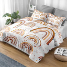 Comforter Set Twin Size  Boho Rainbow Pink Soft 2 Pcs Bedding For Kids And Adult
