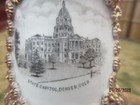 Antique Denver Colorado Souvenir Cup Of State Capitol - Excellent Condition