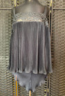 Vintage Perfectform 2pc Teddy Set Black Size 2x Pleated Semi Sheer Cami   Shorts