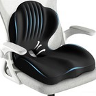 Memory Foam Seat Cushion W lumbar Support Pillow For Back   Sciatica Pain Relief