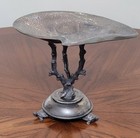 Antique Victorian Meriden B  Co  Silverplated  Card Receiver vanity Dish