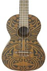 Luna Guitars Mahogany Tribal Tenor Ukulele - Cracked Neck