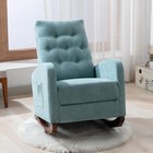Baby Room Rocking Nursery Chair  Comfortable Rocker Fabric Padded Seat modern   