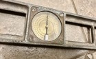 28    Union Brass Face Gravity Level Co Inclinometer  Sioux City  Antique