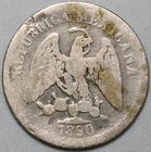1890-as L Mexico 5 Centavos Rare Alamos Mint 30k Mintage  25081401r 