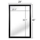 2pcs Bathroom Rectangular Wall Mounted Mirror Ps Frame Vanity Mirror 24  X 36 