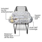Boppy Shopping Cart Cover  Sunshine Yellow And Gray Chevron With Changeable S
