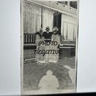 Vintage Photo Negative 1920s Young Man With Two Young Women