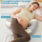 Maternity Pillow For Pregnant Women - Pregnancy Pillow For Comfort   Support    