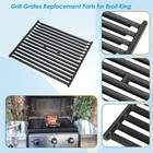 15 Inch Grill Grate For Broil King Replacement Parts Cast Iron  Black 