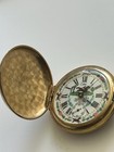 Vintage 1950s Swiss Colibei Gold Tone 17 Jeweld  Hunter Case Pocket Watch