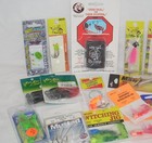 Mixed Lot Of Assorted Fishing Tackle Lures Hooks Jigs Lure Tape And Deer Talk