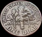 Rare  2000 P Roosevelt Dime Huge Dual Sided Struck Through Error  One Of A Kind 