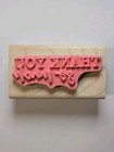 Thank You So Much Wood Mounted Rubber Craft Stamp - Stampabilities