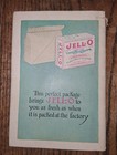 Vintage Jell-o Rhymes Cookbook Booklet   Ice Cream Powder Insert Early 1900 s