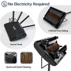 Carpet Floor Sweeper With Horsehair  Non Electric Manual Sweeping  black 