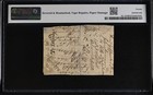 1768 Dec  North Carolina 5 Pounds Fr Nc-134 Pmg 20 Net Vf Rare Note