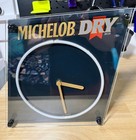 Vintage 1991-92 Anheuser-busch Michelob Dry Beer Neon Clock Wall Hanger