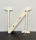 Pottery Barn Kids Oversized Uppercase Letter    n    Initial 8    Ivory White Hanging