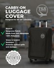 Patented Suitcase Cover With Laptop Pocket     Tsa Approved  Fits 20 -24    Carry   