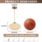 Kco Brass Gold 9 8  Ribbed Milk Glass Adjustable Pendant Light Set Of 2