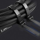 100 Pack Releasable Reusable Zip Ties Nylon Cable Heavy Duty Wire Self Locking