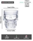 50ml Shot Glasses Set Of 6   Reusable Clear Shot Glass For Vodka Shots  Rum  Bra