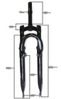 Ground Assault 26  Black Bicycle Suspension Fork Bike Parts 748