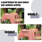 Upgrade Transparent Clear Tablecloth Clips  Plastic Table Cloth Hold Down Clips
