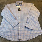 Polo Ralph Lauren Classic Fit Plaid Button Down Shirt Blue Orange Mens Xxl Nwt