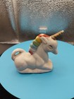 Vintage 80s 90s Unicorn Figurine With Rainbows Knick Knack