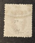 Argentina  rivadavias  Scott  17 Gj  33   200 - 5c Carmine - Used - Vf - Signed