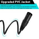 10 Pcs Flexible Dmx Cable 1 Meter Dmx Signal Cables Wires With Metal Connecto   