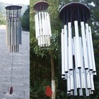 34  Large Aluminium Wind Chimes 27 Tubes Chapel Bells Garden Patio Home Decor