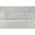 Mid Century Modern Lucite Clear Acrylic Tissue Box Holder Cover Mcm