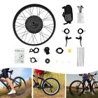 26  Electric Bicycle Conversion Kit Fat Tire E-bike Rear Hub Motor Lcd 48v 1000w
