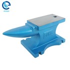 Long Round Horn Heat Treated 110lb Horn Anvil Forged Steel 50kg Blacksmith Anvil