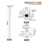 2 Pcs 600mm Linear Motion Rail Guide With 4 Pcs Scs8uu Bearings Sk8 Rail Support