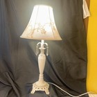 Vintage Shabby Chic Lamp Included W  Crystal  Decor Shade W  Floral Design 28   