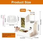 3-in-1 Hamster Feeder  Water Bottle   Food Bowl  125ml Small Animal Water Dis   